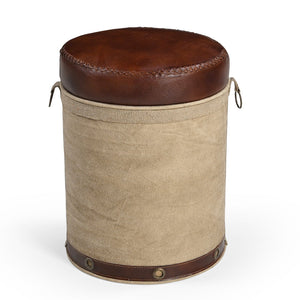 Cylindrical Chatteau Ottoman