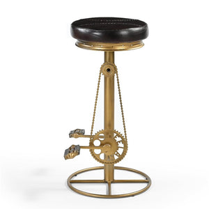 Industrial Hand Made Bicycle Stool