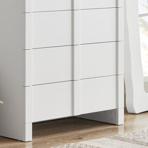 Dome White 5 Chest Of Drawers