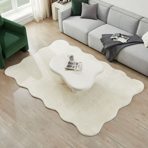 Jeremy Wave Shaped Fluffy Rug 160 Cm