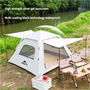 Four Sided Tent With Sunshade Awning Small Size (210 X 140Cm) High Strength Uv Protection And Multi Coating Waterproof F