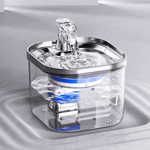 Plug In Pet Water Fountain With Usb Interface And Filter Set Transparent Design (Standard Package)