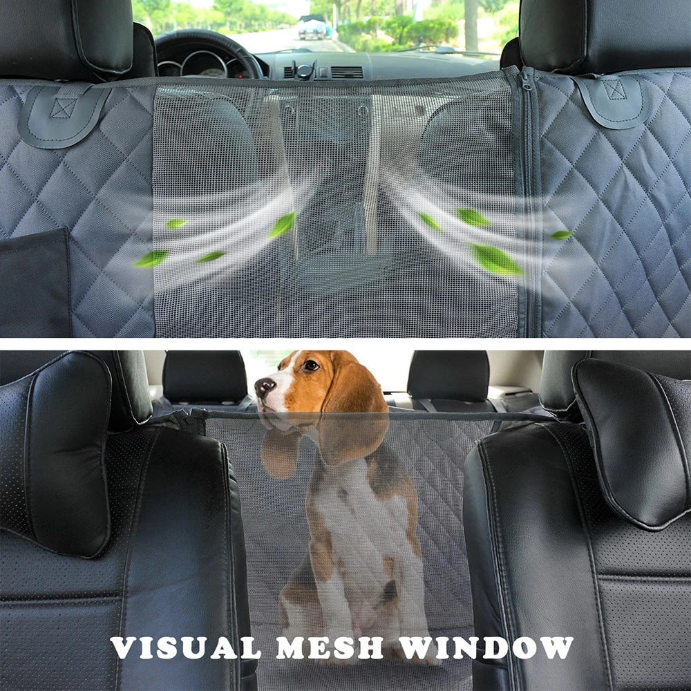 Dog Car Seat Cover With Mesh Window Waterproof Pet For Back Non Slip Durable Scratchproof Hammock Cars Trucks And Suvs