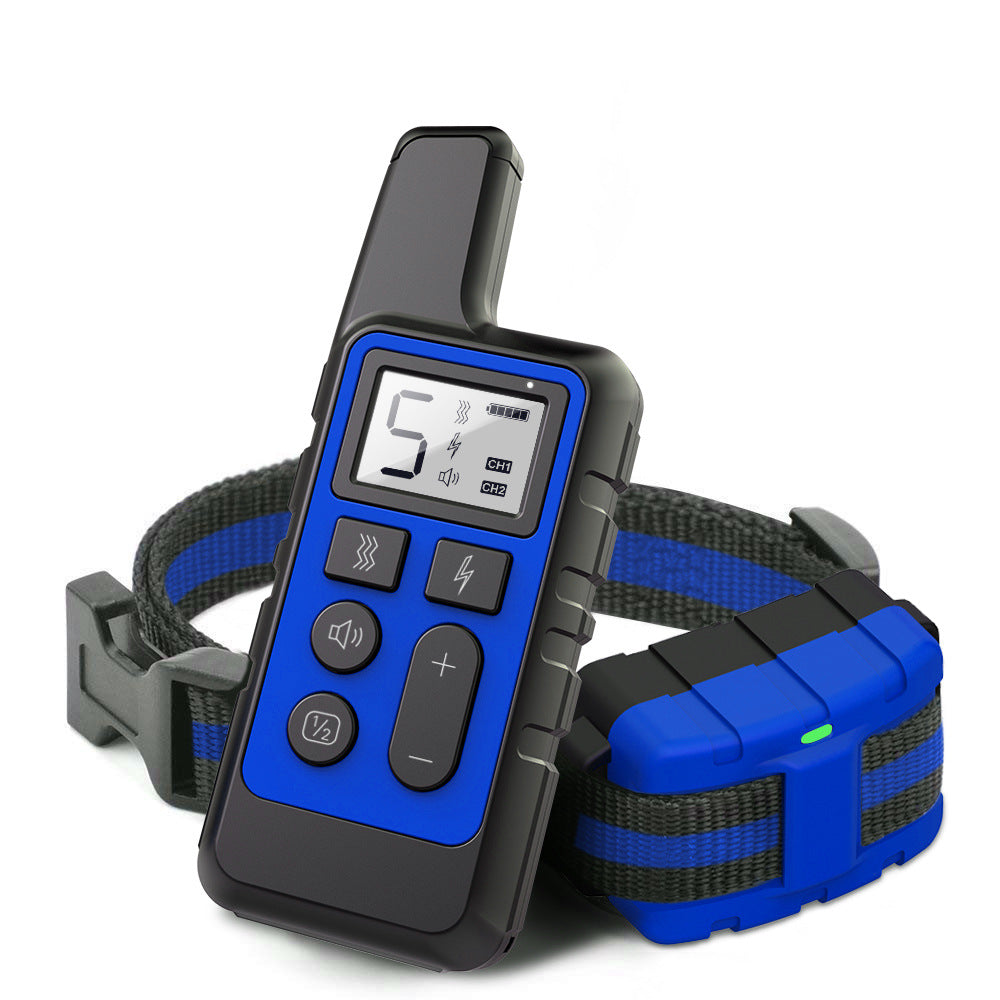 Wireless Dog Training Collar With Remote 500 Yard Range Waterproof Rechargeable Adjustable For Small And Large Dogs