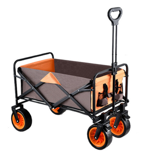 8 Inch Wild Wheel Cart Brown (Orange Wheel) 99 X 57 105Cm