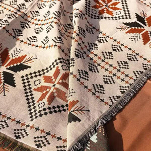 2Pcs Pack Set 180*340Cm Bohemian Picnic Blanket Waterproof Camping Outdoor Rug For Beach