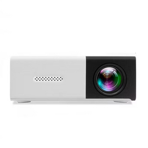 Mini Home Portable Cinema Projector Led Compact Entertainment For Movies & Gaming (White+Black)