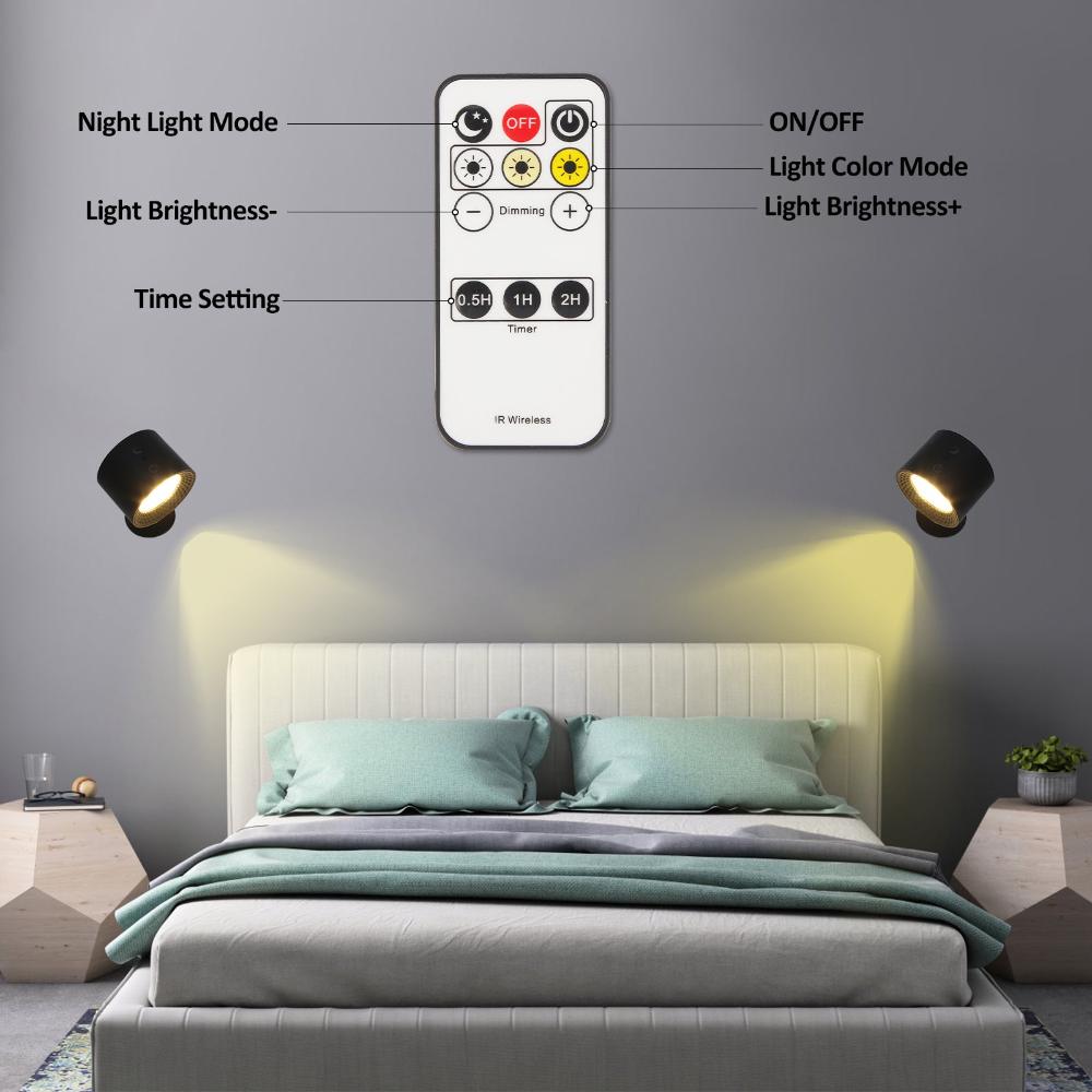 Touch Control Led Night Light With 3 Brightness Levels & Color Temperatures Adjustable Stepless Dimming For Home Office