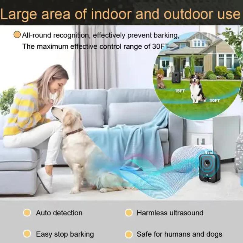 Ultrasonic Wall Mounted Dog Bark Control Device | Adjustable Frequency Deterrent