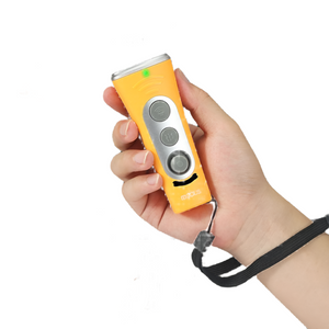 Yellow Portable Ultrasonic Dog Training Device Anti Barking & Obedience Trainer With Led Indicator Easy To Carry