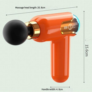 Lc002 Portable Massage Gun Deep Tissue Muscle Massager With 4 Heads And 9 Speed Settings