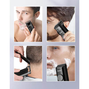 Km 1247 Rechargeable Hair And Beard Trimmer Precision Grooming Kit With Usb Charging Cable Cleaning Brush Oil