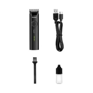 Km 1247 Rechargeable Hair And Beard Trimmer Precision Grooming Kit With Usb Charging Cable Cleaning Brush Oil