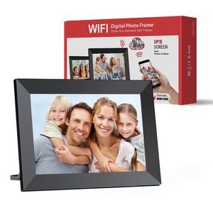 Black 16Gb Storage 10 Inch Wifi Digital Photo Frame | Hd Display + Remote Photo/Video Sharing Via App