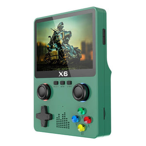 X6 Handheld Gaming Console 3.5 Inch Hd Screen Dual Joysticks Multi Emulator Support 32Gb Storage