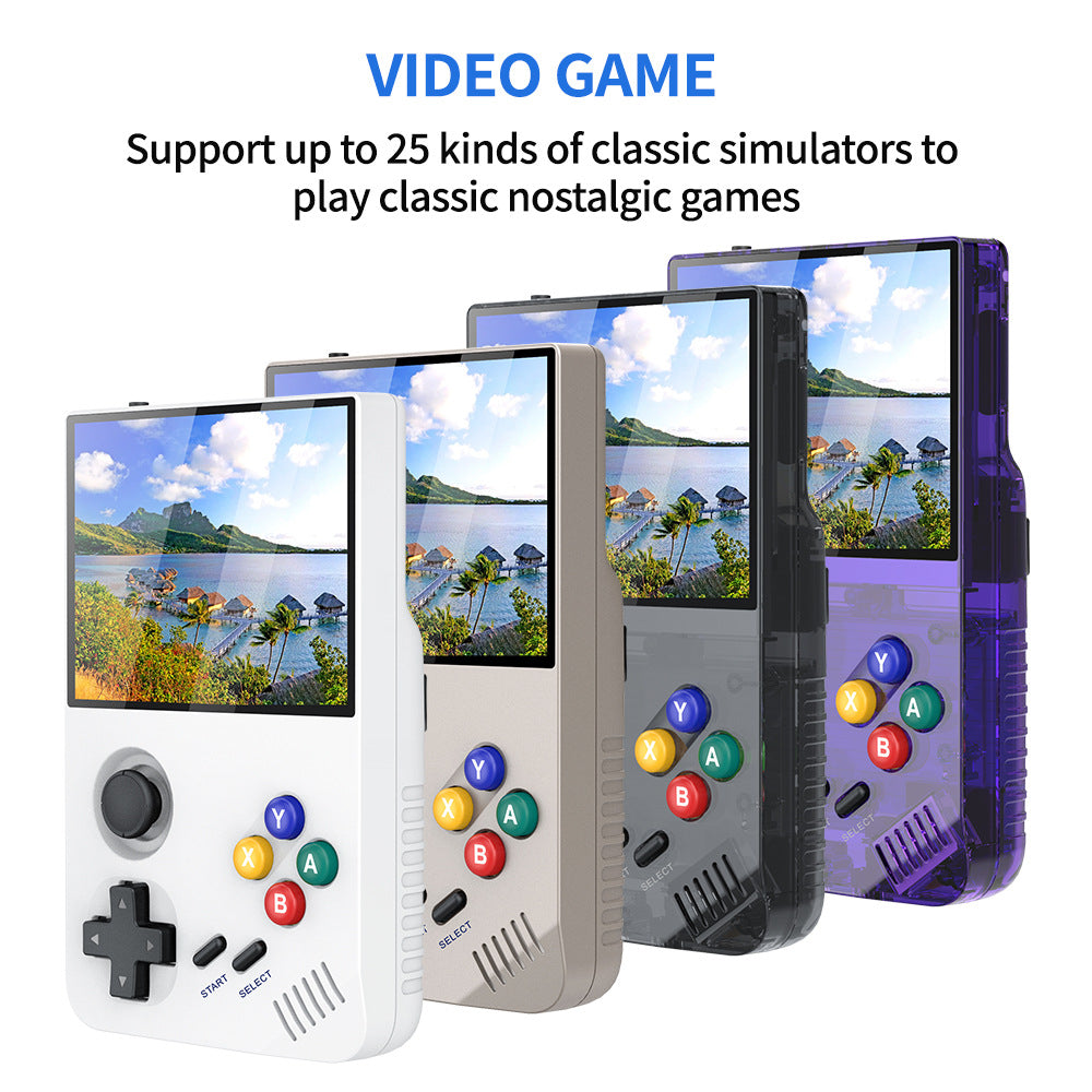 64G Black Mpown M19 Handheld Gaming Console Retro Arcade & Psp Emulator 3.5 Inch Hd Screen Tv Connectivity Portable 3D D