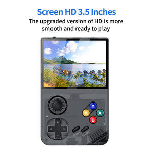 64G Black Mpown M19 Handheld Gaming Console Retro Arcade & Psp Emulator 3.5 Inch Hd Screen Tv Connectivity Portable 3D D