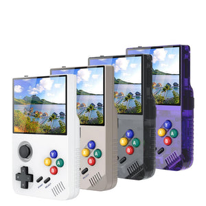 64G White Mpown M19 Handheld Gaming Console Retro Arcade & Psp Emulator 3.5 Inch Hd Screen Tv Connectivity Portable 3D D