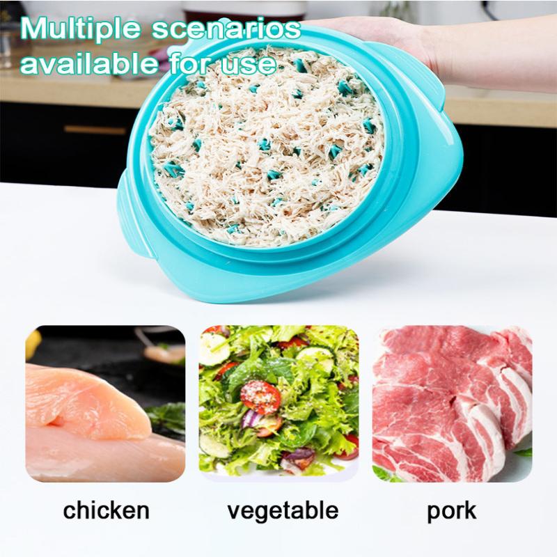 2Pcs Black New Chicken Shredder Effortless Breast Shredding Tool For Meal Prep And Baby Food