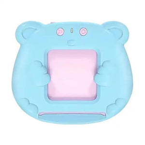 Blue Bear Shaped Early Education Card Reader Interactive Learning Toy With 510 Flashcards For Kids