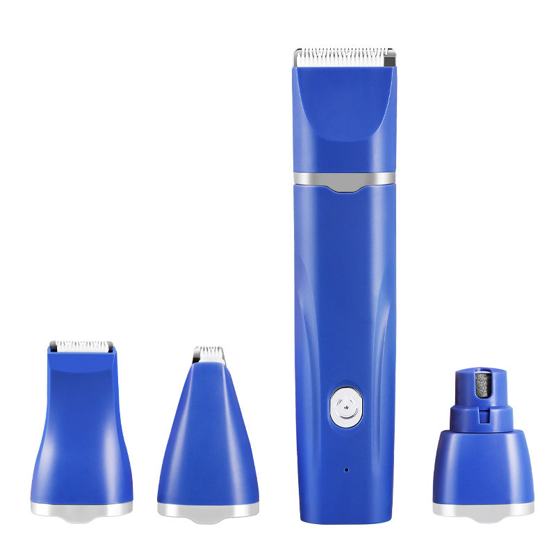 Blue T70 4 In 1 Pet Grooming Kit Full Body Detail Paw Hair Trimmer & Nail Grinder