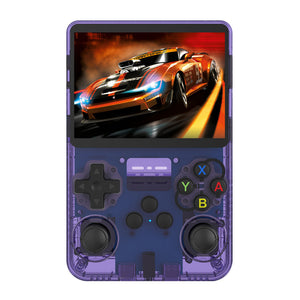 Purple Retro Portable Gaming Console With 64Gb 1 Memory Card 3D Games Hd Display And Dual Joysticks