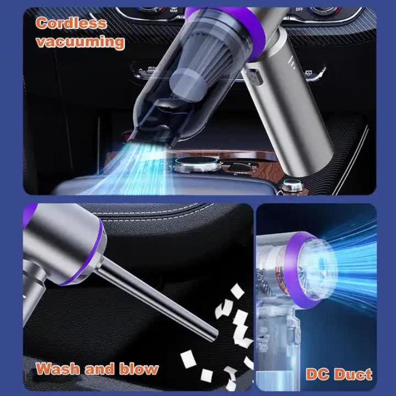 Gray St 6653Plus Cordless Handheld Vacuum Cleaner 16000Pa Suction 2000Mah Battery Type Rechargeable