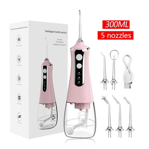 L10 Pink Portable Handheld Electric Water Flosser Rechargeable Teeth Cleaner For Home Use