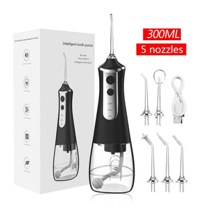 L10 Black Portable Handheld Electric Water Flosser Rechargeable Teeth Cleaner For Home Use