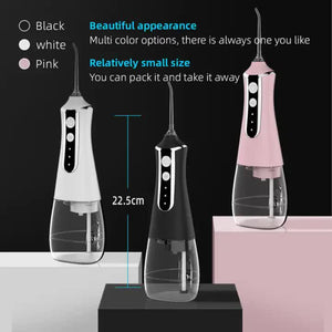 L10 Black Portable Handheld Electric Water Flosser Rechargeable Teeth Cleaner For Home Use