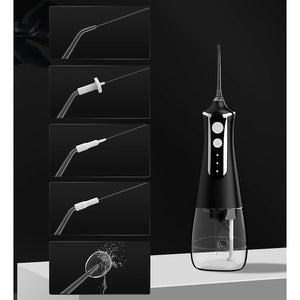 L10 Black Portable Handheld Electric Water Flosser Rechargeable Teeth Cleaner For Home Use