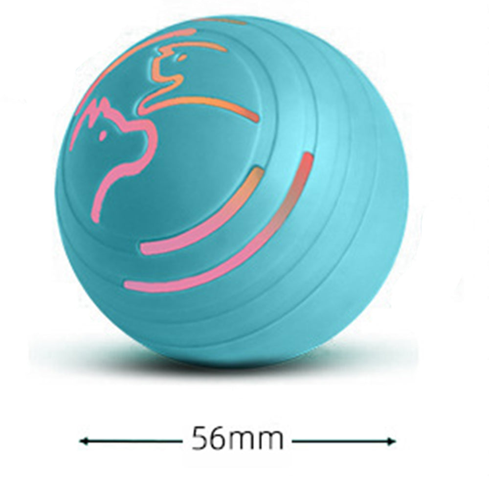 2Pcs Green Rechargeable Automatic Jumping Pet Toy Ball Interactive Smart Play For Dogs & Cats