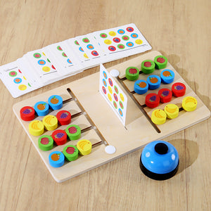 Children's Wooden Cpcce Interactive Fruit Recognition Two Player Strategy Game Fun Educational Toy For Preschoolers