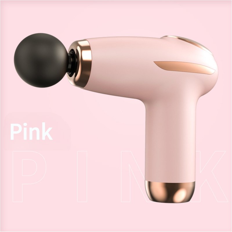 Pink Mini Portable Fascia Gun 6 Speed Adjustable Muscle Massage Type C Charging 5W Power