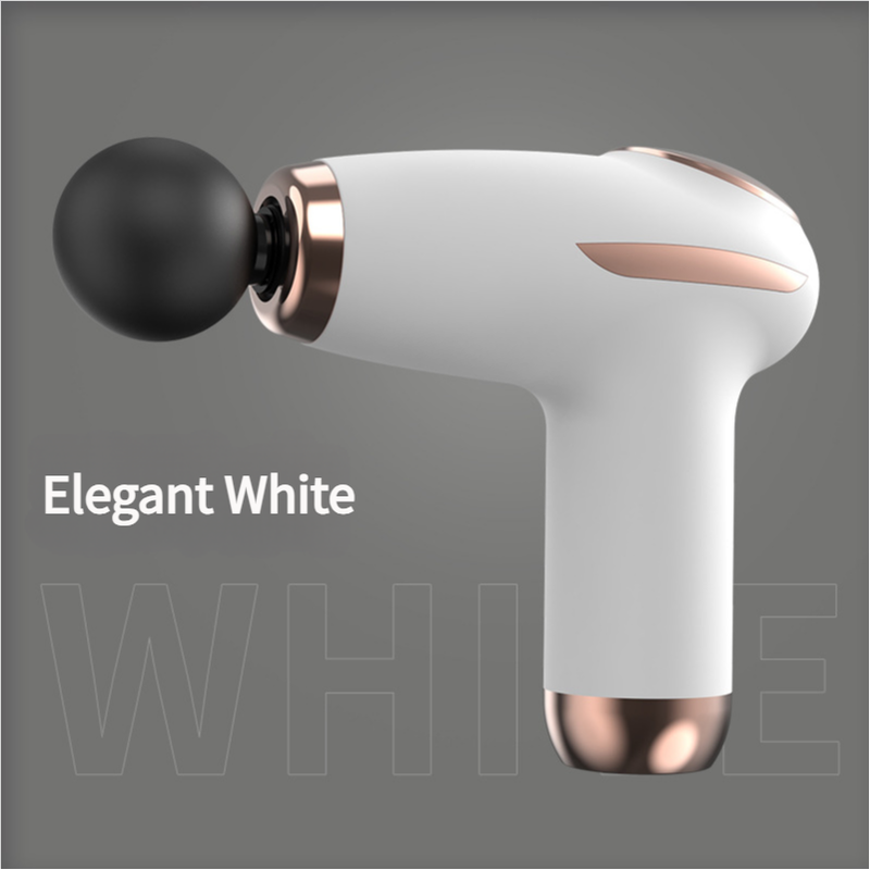 White Mini Portable Fascia Gun 6 Speed Adjustable Muscle Massage Type C Charging 5W Power