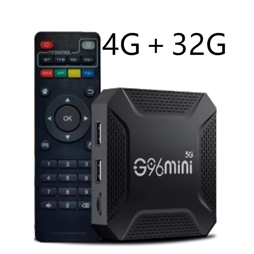 G96mini 5G Android Tv Box Rk3228 Processor 8K Hd 13.0 Wifi Smart Box(4G+32G)