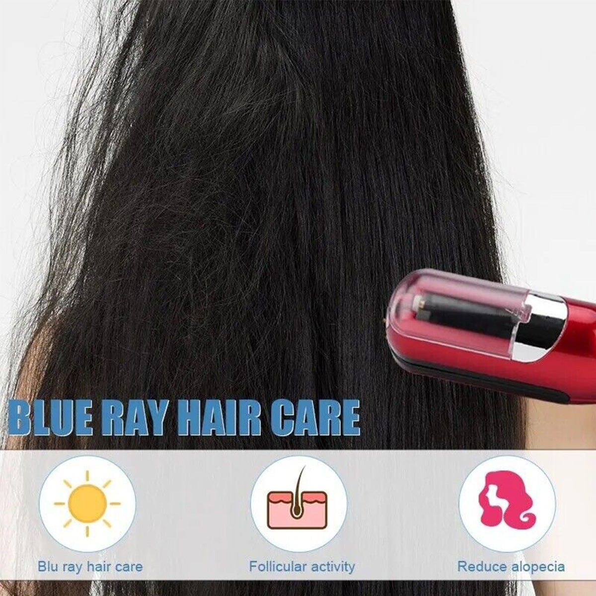 Red Mini Automatic Hair Repair Split End Remover Trimmer For Dry Splitting Damaged And Brittle Ends Men Women Styling Be