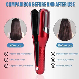 Red Mini Automatic Hair Repair Split End Remover Trimmer For Dry Splitting Damaged And Brittle Ends Men Women Styling Be