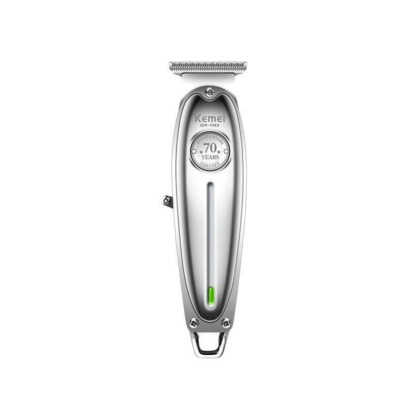 Silver Km 1949 Professional Hair Clipper Electric Trimmer For Styling & Carving With Precision Blades