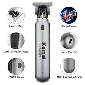 Km 1757 Professional Hair Clipper Electric Trimmer For Carving Styling & Precision Cuts