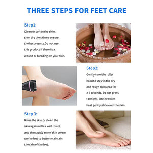 017 Black Electric Foot Callus Remover Rechargeable Waterproof Pedicure Tool With Automatic Dead Skin Removal