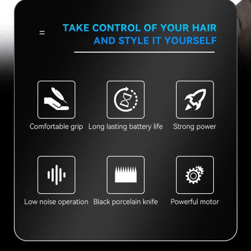 Km 2269 Professional Hair Clipper Cordless Electric Trimmer For Precision Haircutting And Styling