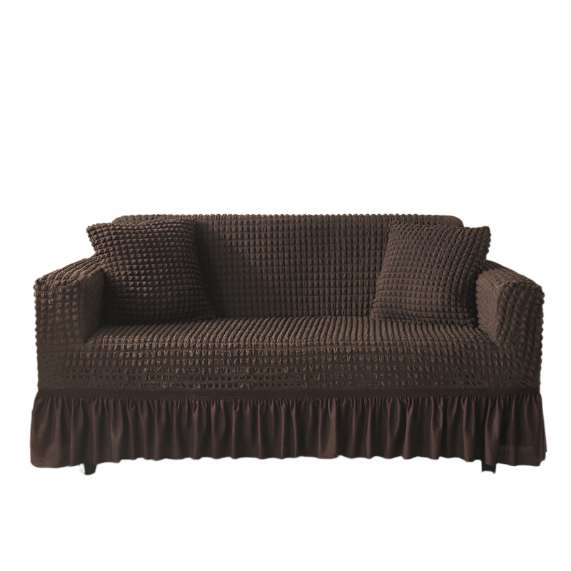 Elastic Sofa Cover Coffee Color (145 X 185Cm)