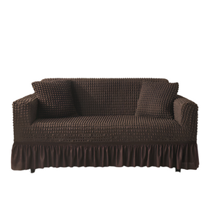 Elastic Sofa Cover Coffee Color (190X 230Cm)