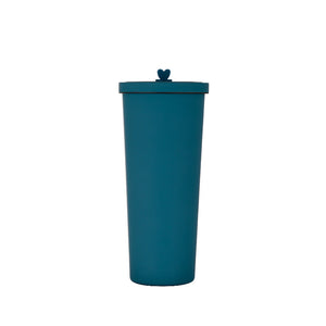 750Ml Blue Green Straw Cup 304 Stainless Steel Reusable Bpa Free Water Bottle With Leak Proof Lid Large Capacity Perfect