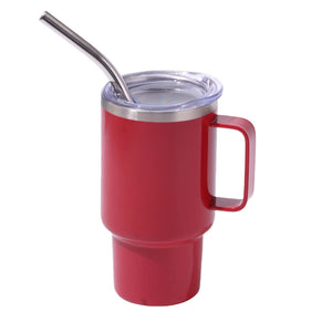 3Oz Red Sublimation Mini Car Cup 304 Stainless Steel Straw Beer Portable Insulated Whiskey Shot Glass Perfect For On The