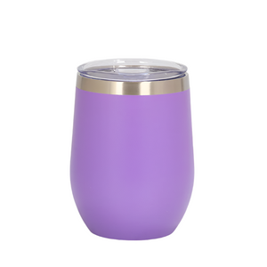 Purple 12Oz Double Wall Vacuum 304 Eggshell Cup Mini Portable Insulated U Shaped Creative Small Beer Mug