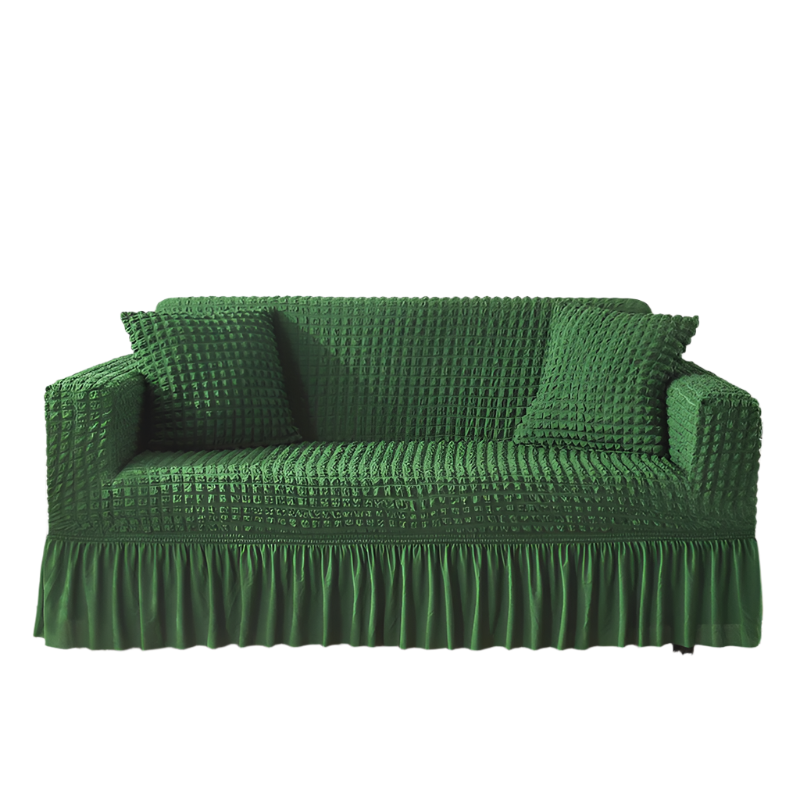 Elastic Sofa Cover Green (305 360Cm)