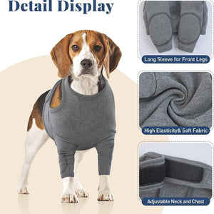 S Pet Front Leg Protective Sleeve A Elastic Dog Guard For Post Surgery Protection Prevents Licking And Biting