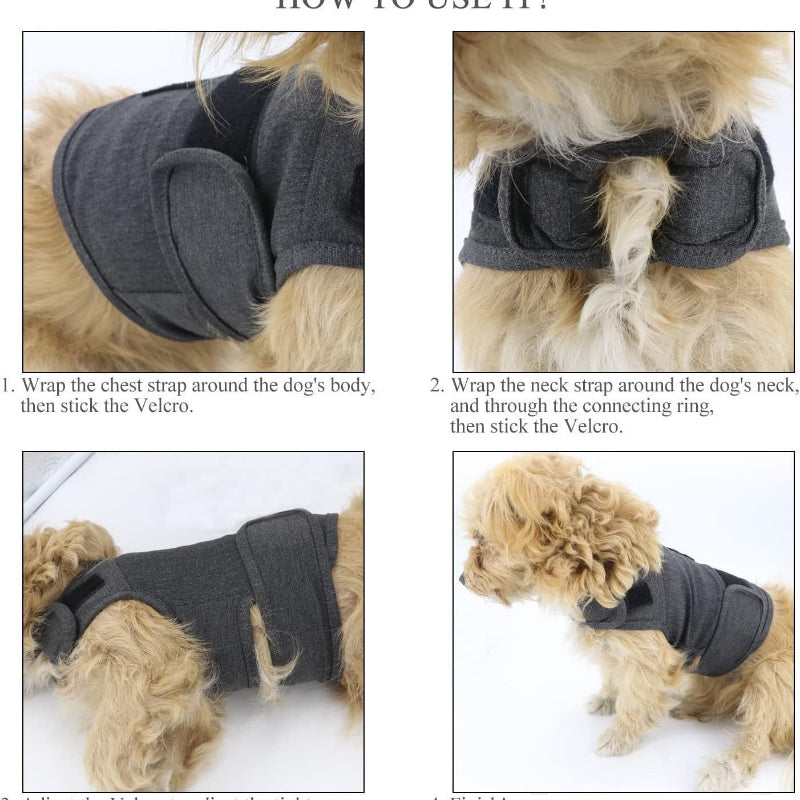 S Dog Vest Jacket Warm Soft And Comfortable Coat For Winter Calming Insulating Apparel